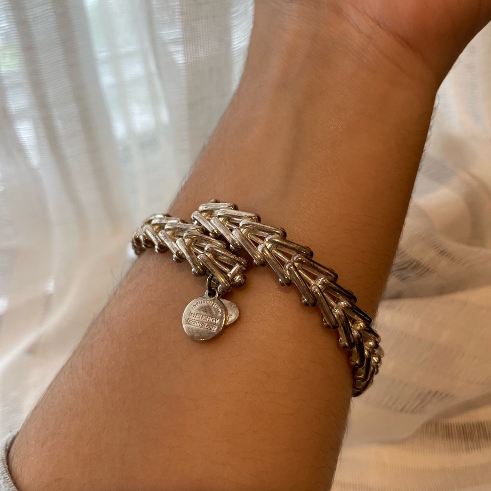 Alex and Ani Gypsy 66 Rafaelian Silver Bangle VW112RS